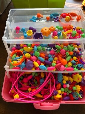 Kids Snap Snap Pop Bead Jewelry Making Set